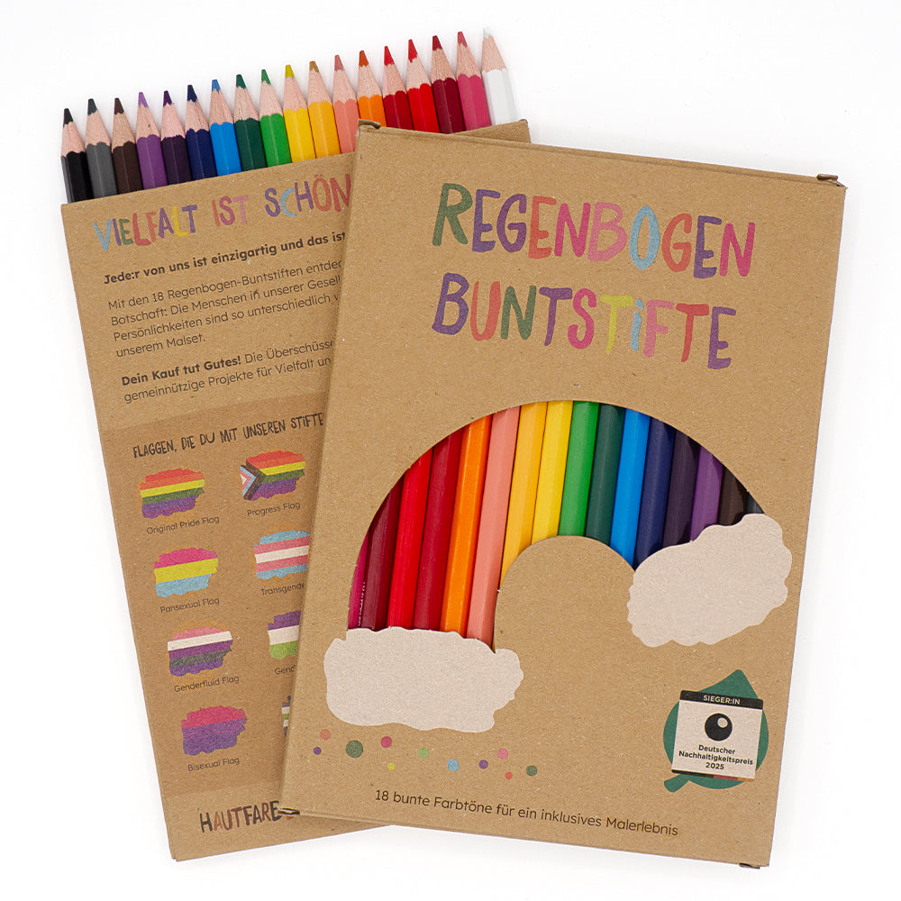 18 Regenbogen-Buntstifte