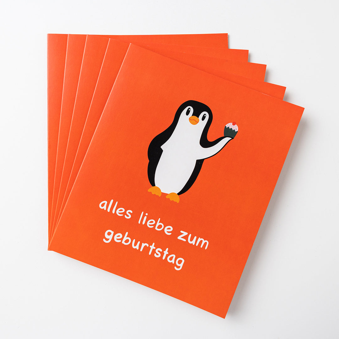 Pinguin-Karte "Alles Gute zum Geburtstag"