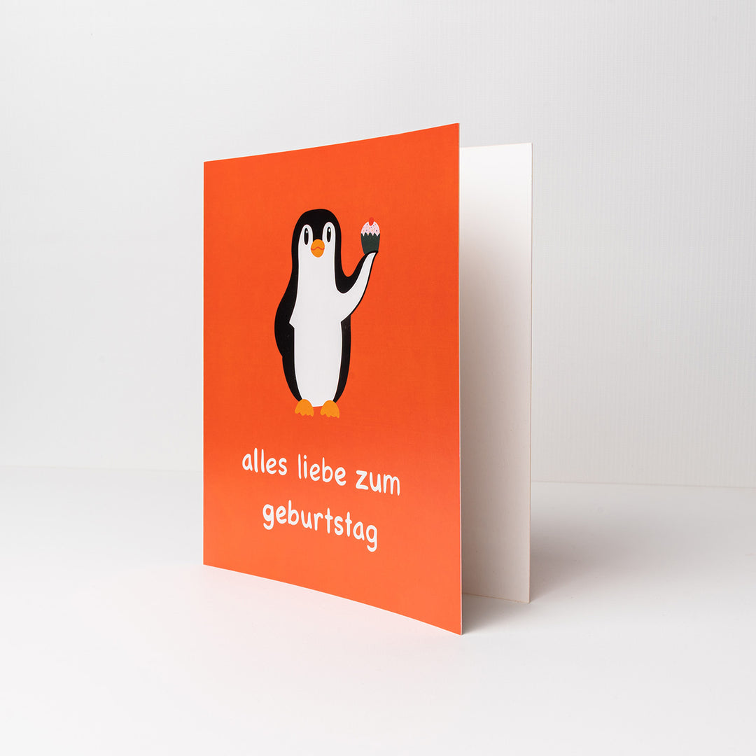 Pinguin-Karte "Alles Gute zum Geburtstag"