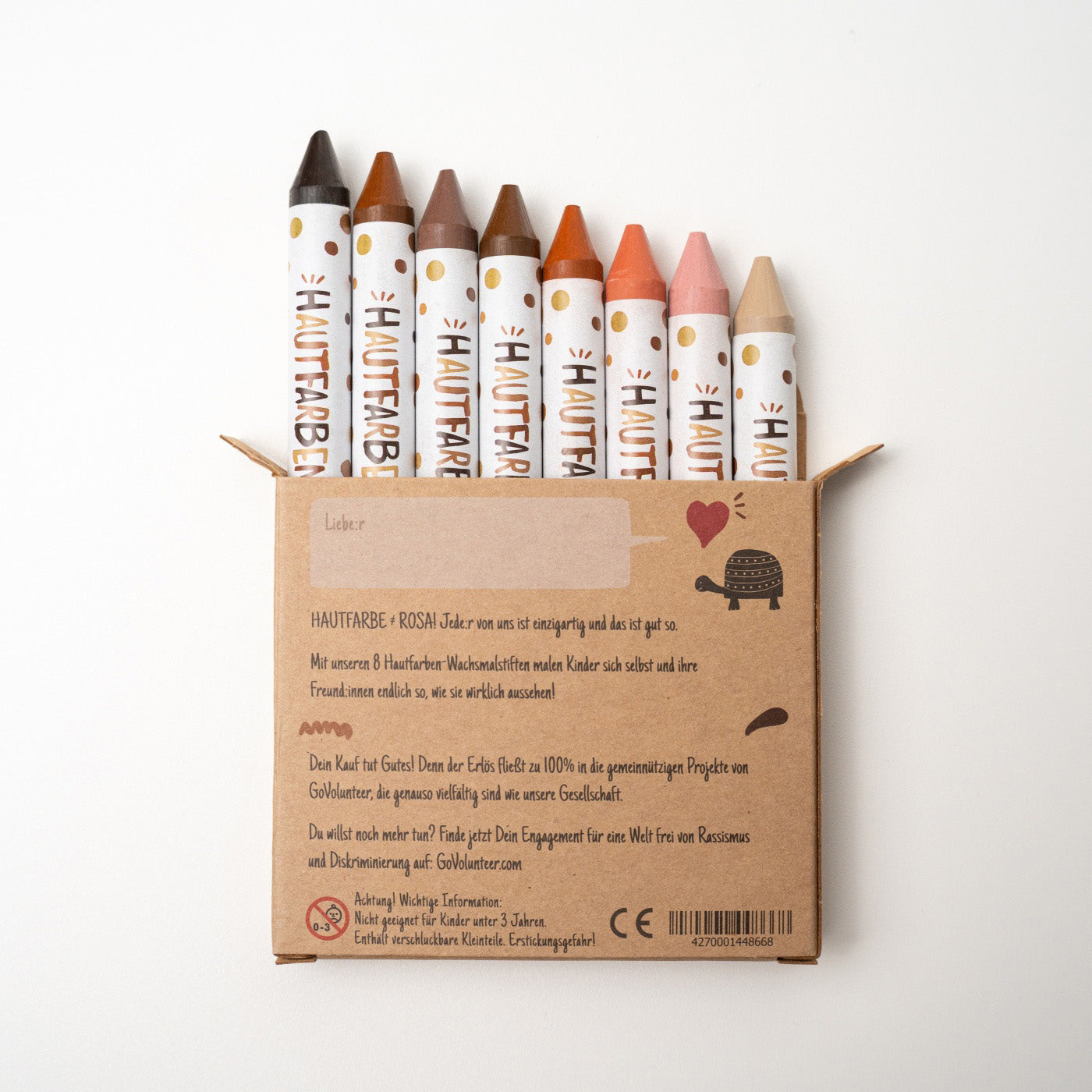 8 Skin Tones Crayons - German Version